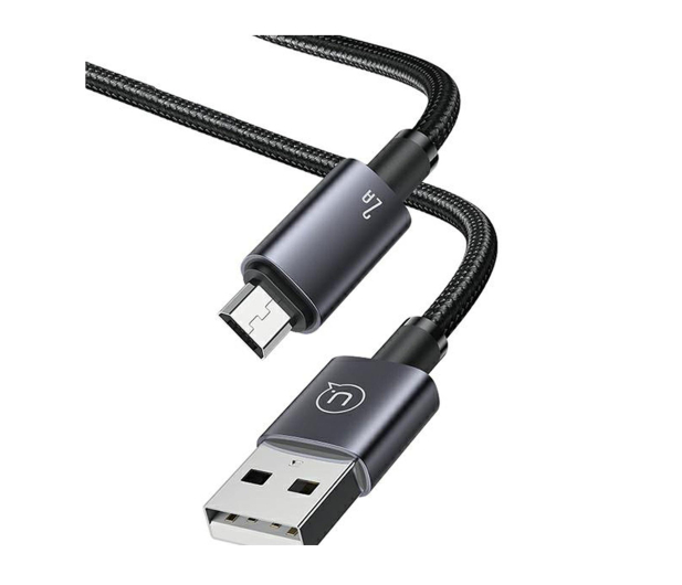 USAMS Kabel USB na Micro-USB 2A 1,2m Fast Charging stalowy - 1569049 - zdjęcie 4